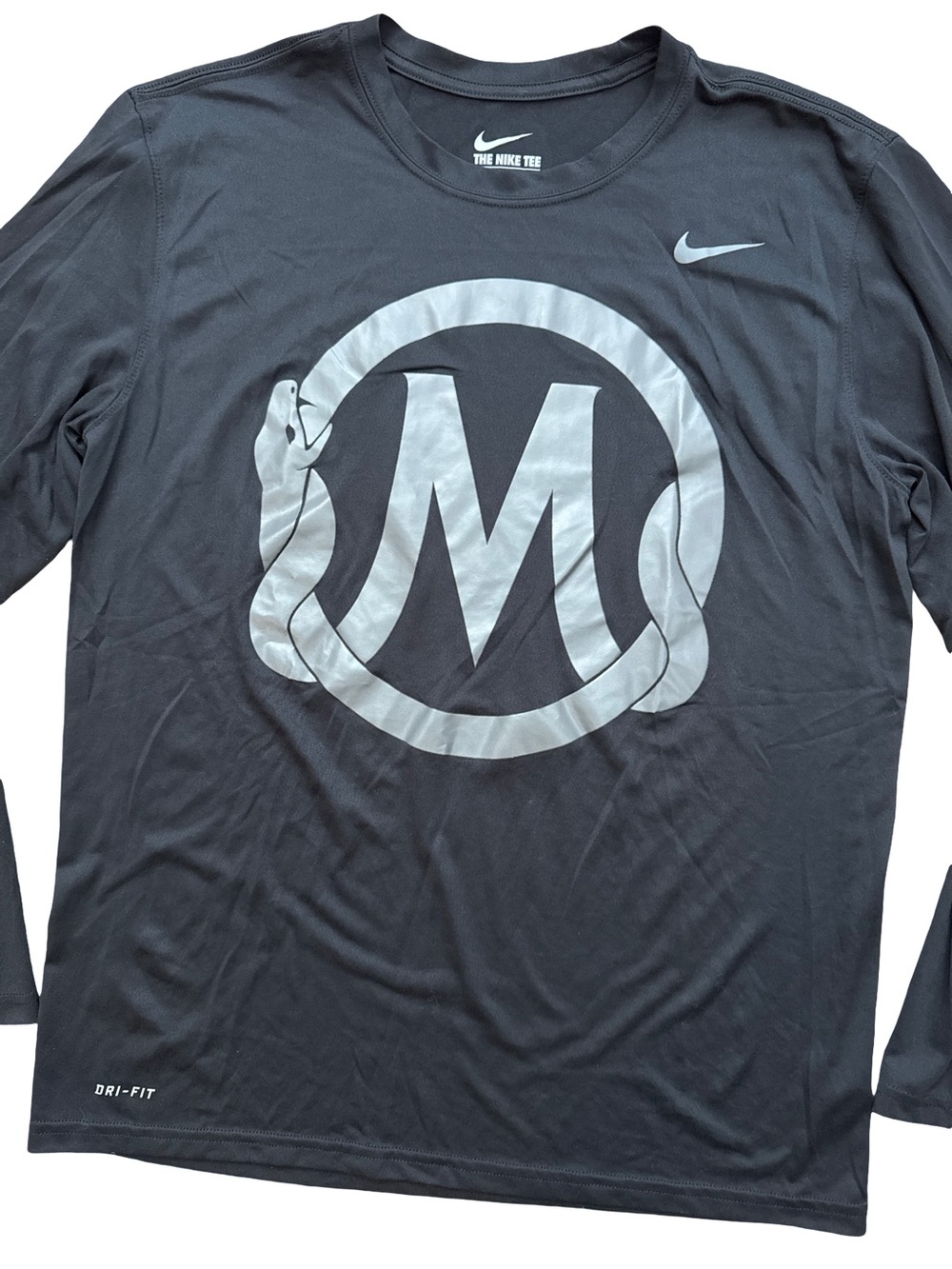 Nike Kobe Bryant Mamba Sports Academy Shirt Long Sleeve Black Large Dri-Fit